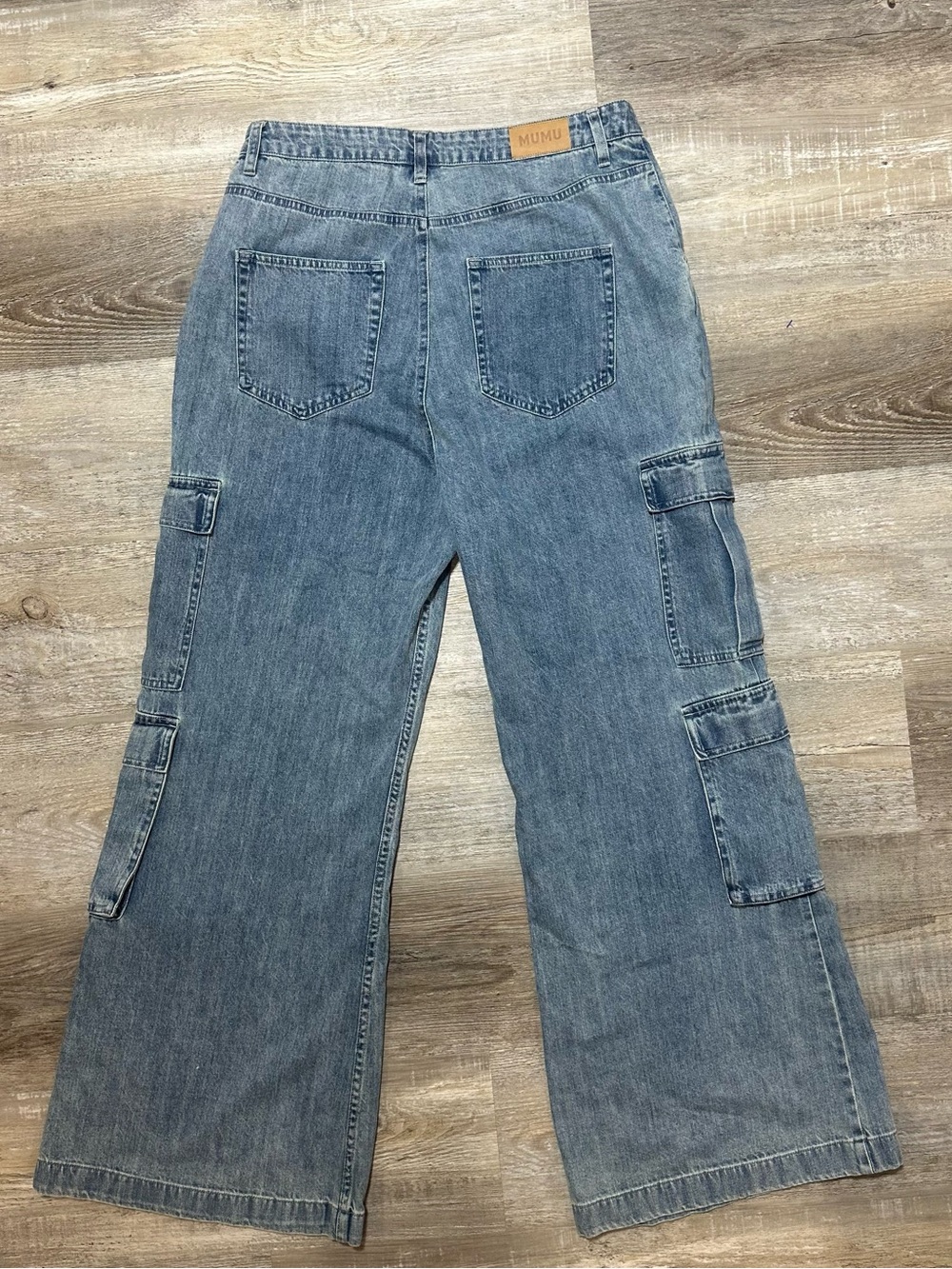 New Show Me Your MuMu The Cargo Jeans 28 wide leg - Picture 6 of 10